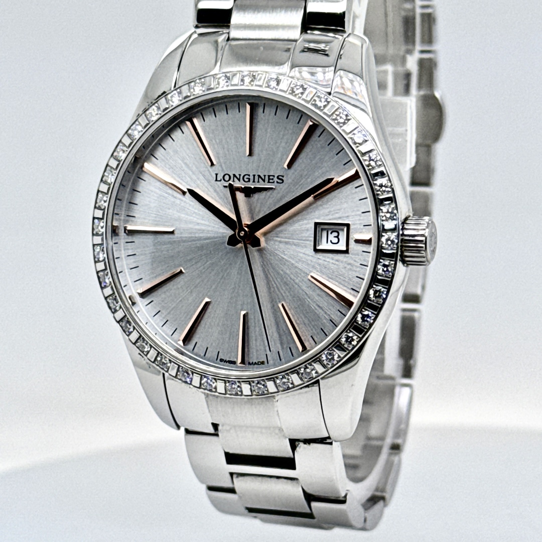 Pre-owned Longines Conquest Lady Diamonds