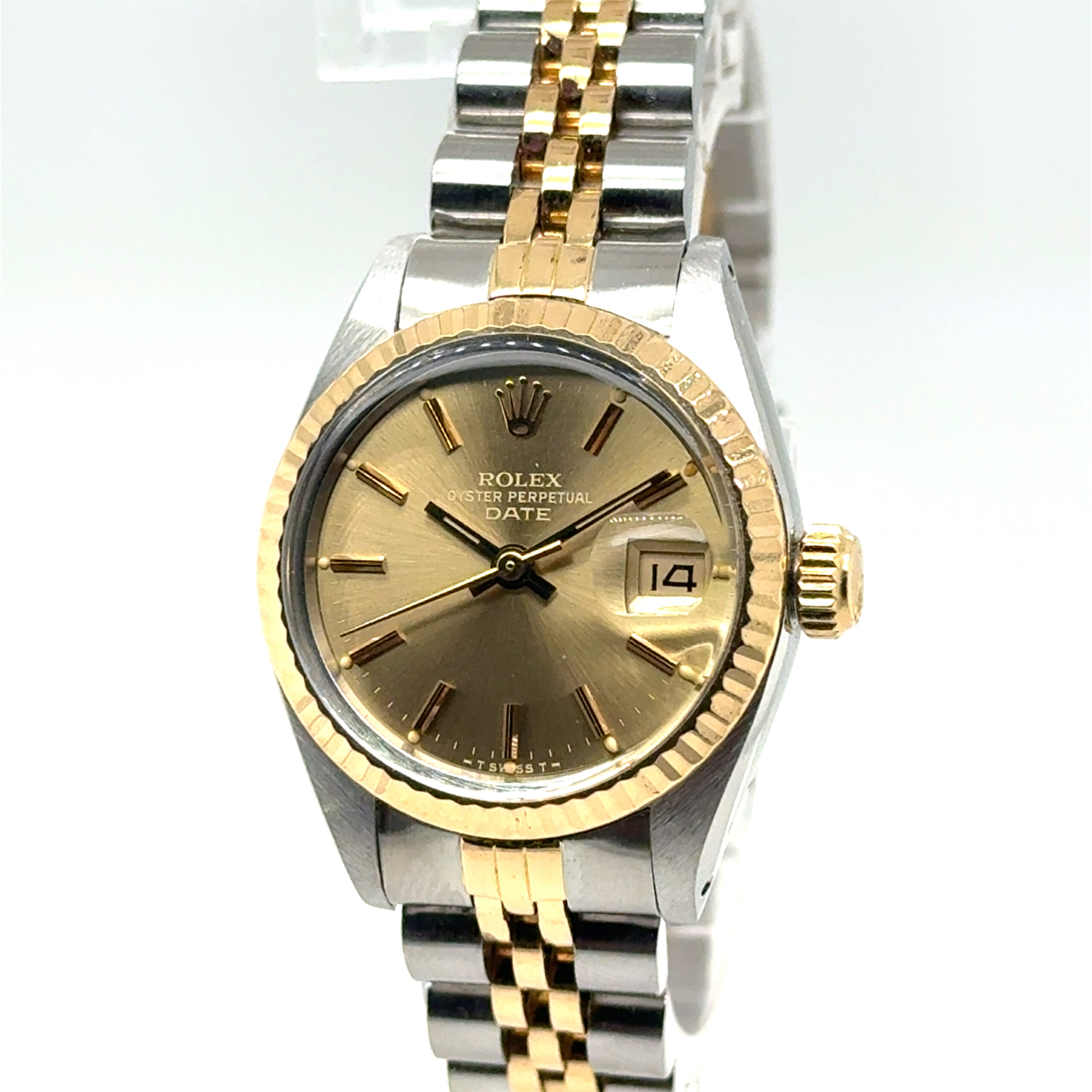 Pre-owned Rolex Lady Date Stahl und Gold