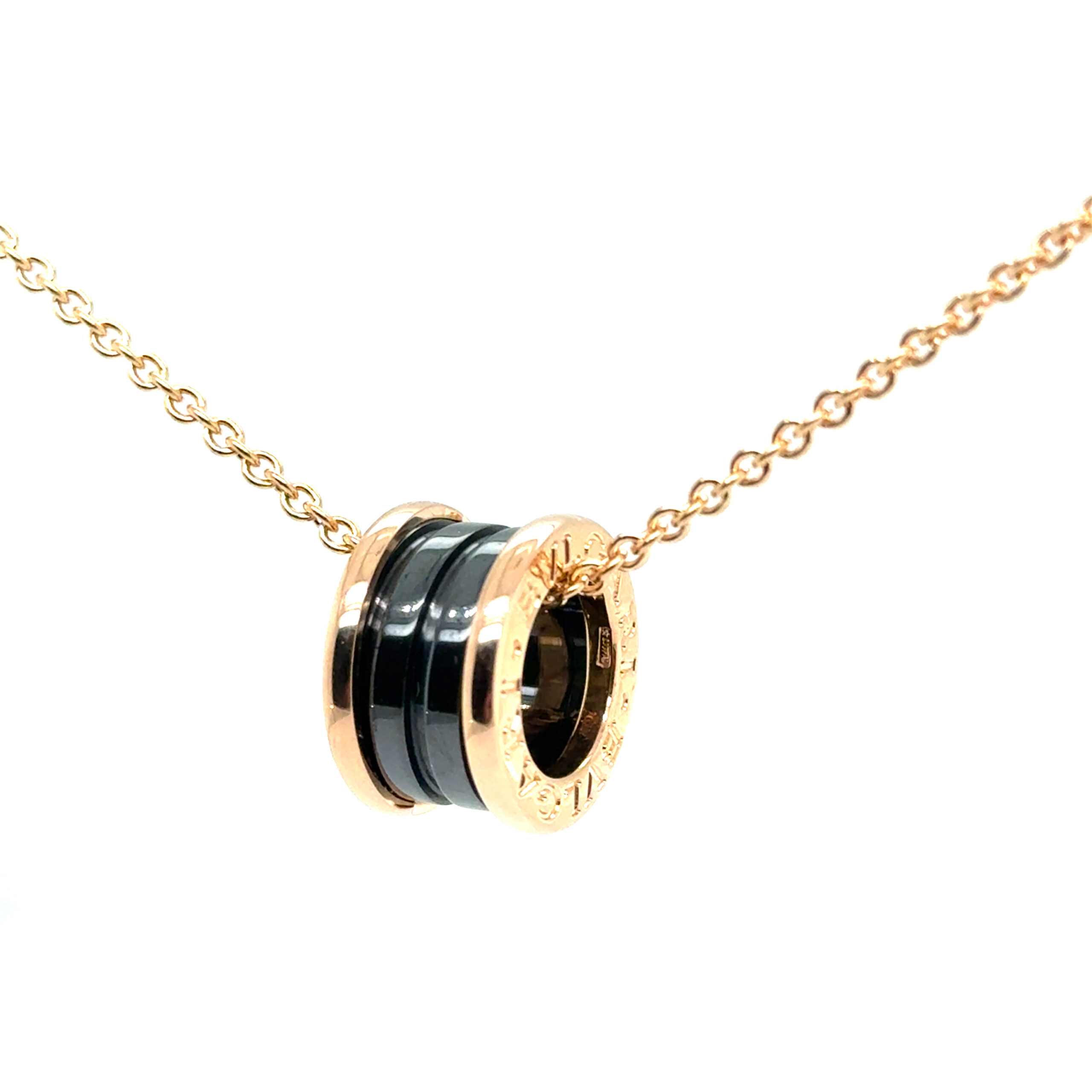 Pre owned Bulgari Kette mit Anhänger B Zero 1 Rosegold