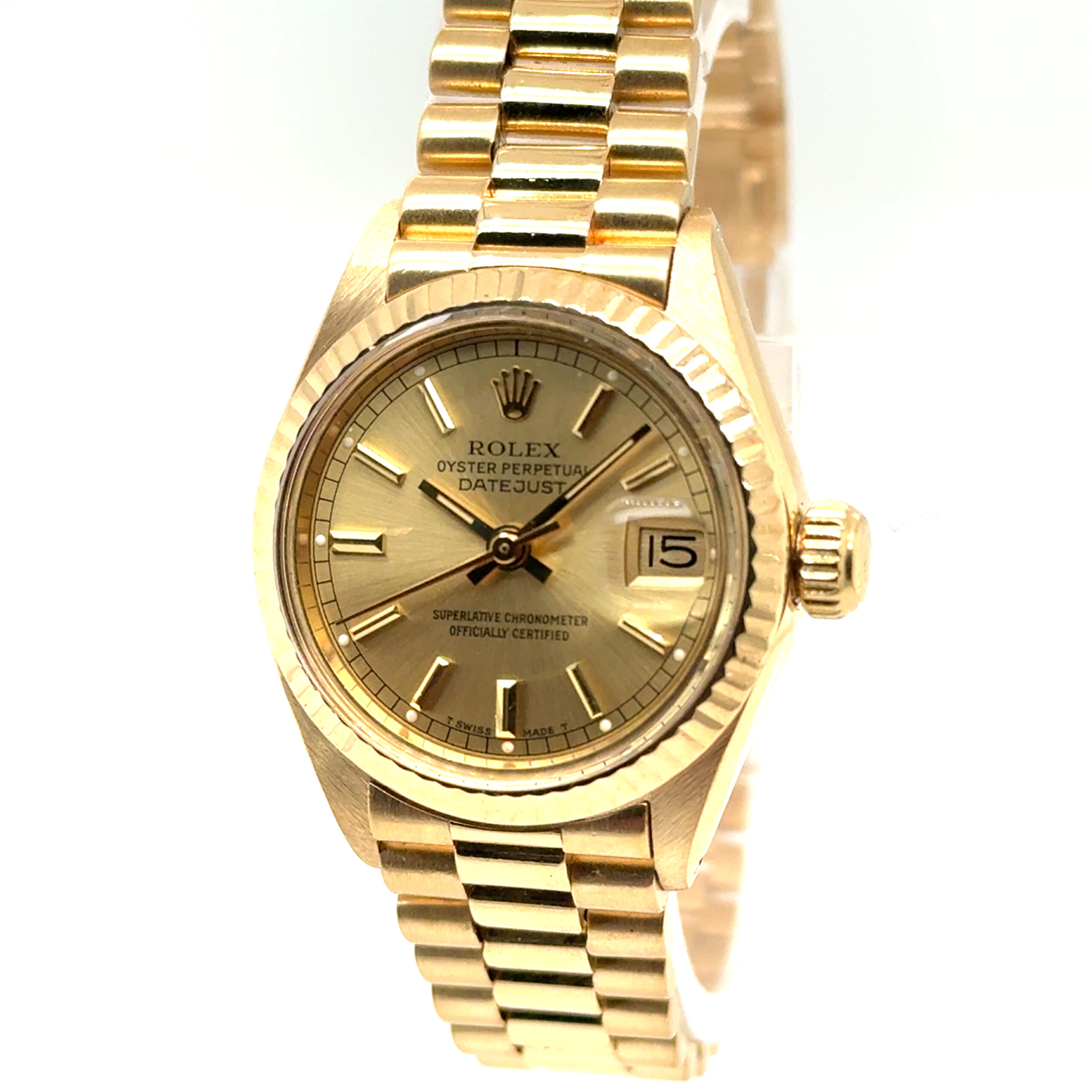 Pre-owned Rolex Lady Datejust Gelbgold